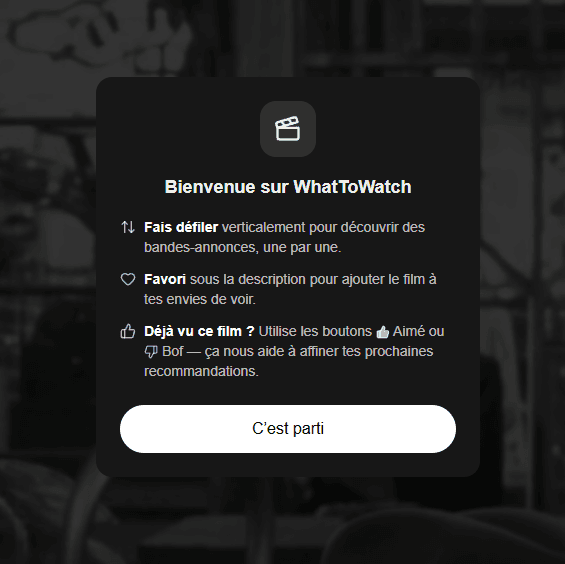Onboarding: scroll, save, rate