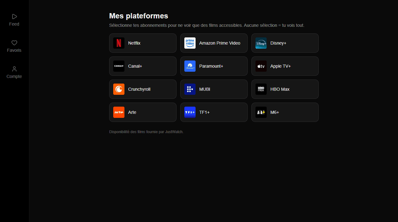 Pick your subscriptions, see only what you can watch